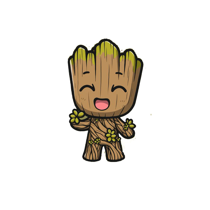 استیکر لپ تاپ و موبایل مدل سریال طرح Groot کد 2529