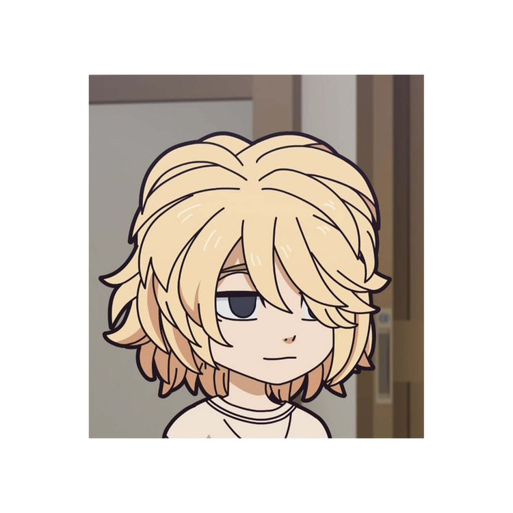 استیکر لپ تاپ و موبایل مدل انیمه طرح توکیو ریونجرز مانجیرو سانو مایکی Tokyo Revengers Manjiro Sano Mikey کد 3406