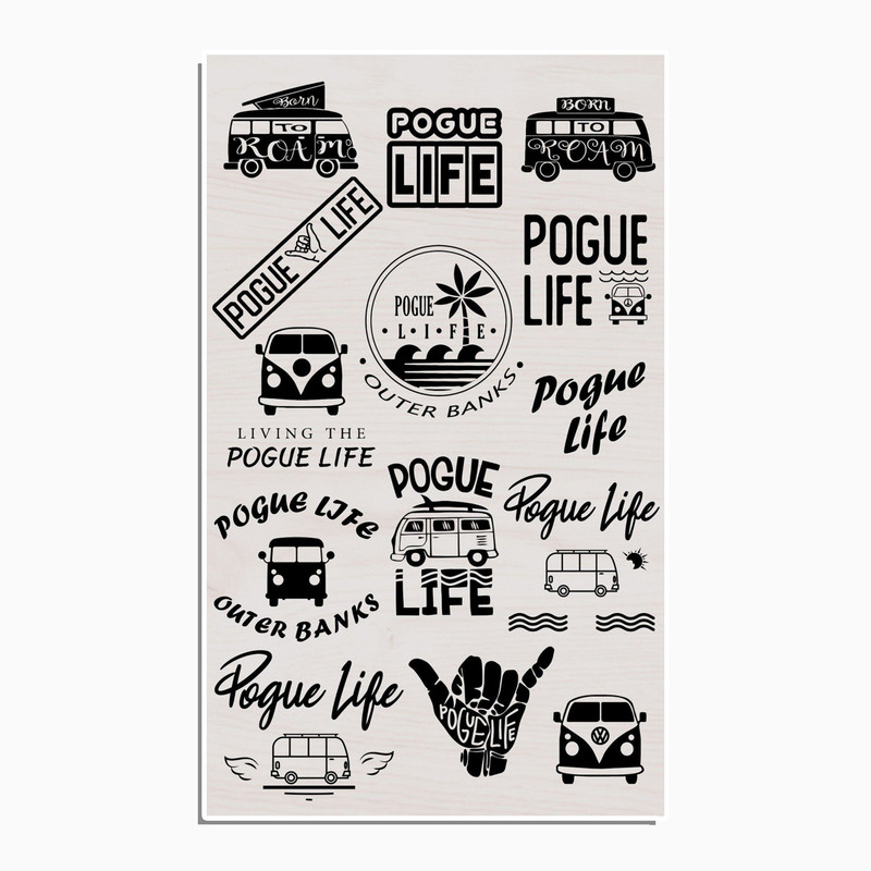 استیکر لپ تاپ و موبایل گوفی طرح زندگی مدل PogLife