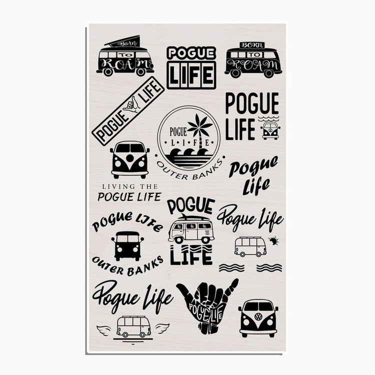 استیکر لپ تاپ و موبایل گوفی طرح زندگی مدل PogLife