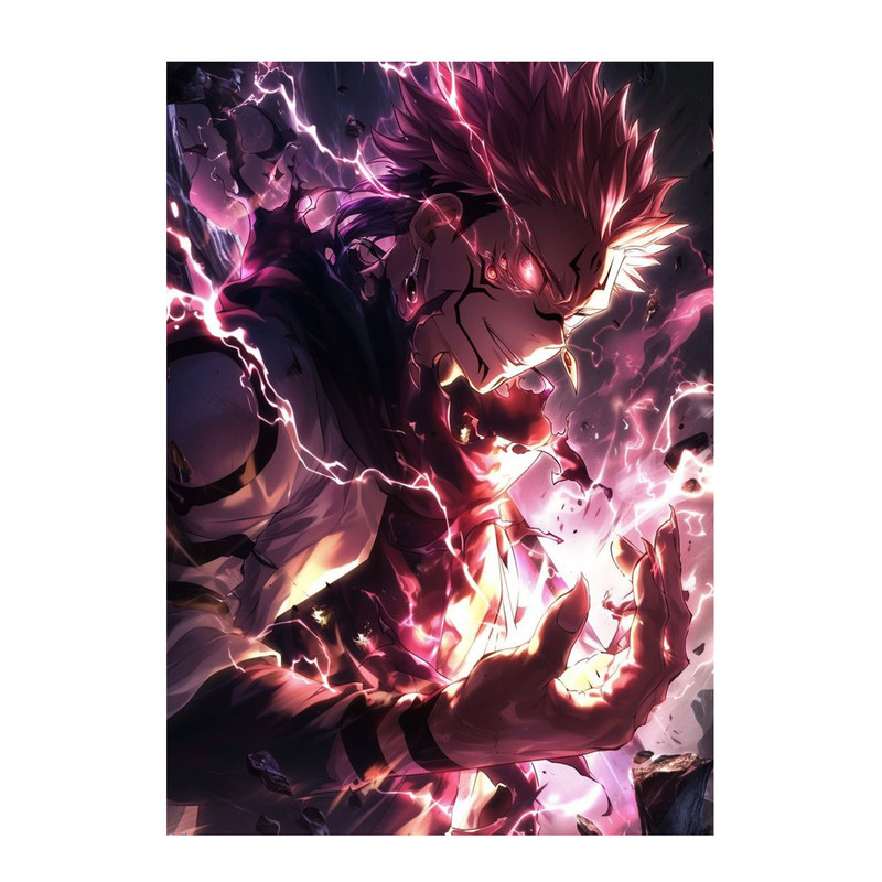 استیکر لپ تاپ و موبایل مدل انیمه طرح جوجوتسو کایسن ریومن سوکونا jujutsu kaisen ryomen sukuna کد 597