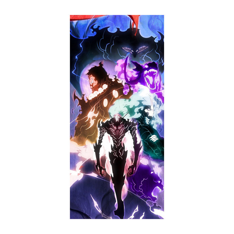 استیکر لپ تاپ و موبایل مدل انیمه طرح وو solo leveling sung jin woo کد 5306