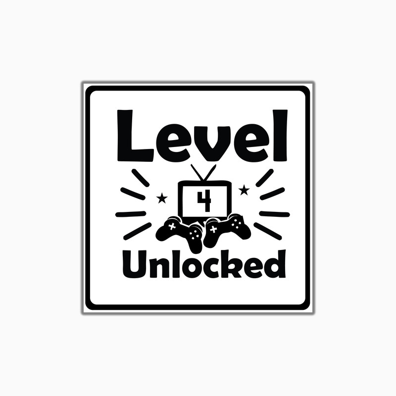 استیکر لپ تاپ و موبایل بووم طرح Gaming مدل Level4 کد KM36