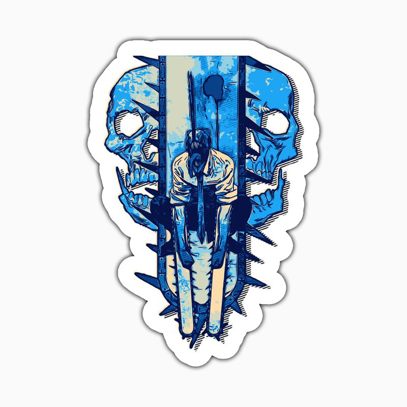 استیکر لپ تاپ و موبایل بووم طرح Anime Chainsaw Man کد PS60