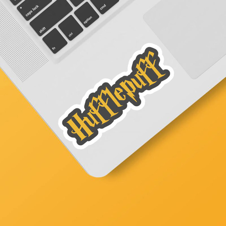 استیکر لپ تاپ و موبایل بووم طرح هری پاتر کد 104 مدل hufflepof