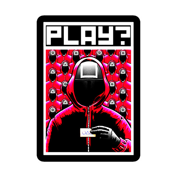 استیکر لپ تاپ طرح سریال Squid Game کد 1116MMIX