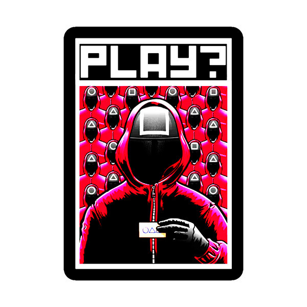 استیکر لپ تاپ طرح سریال Squid Game کد 1116MMIX