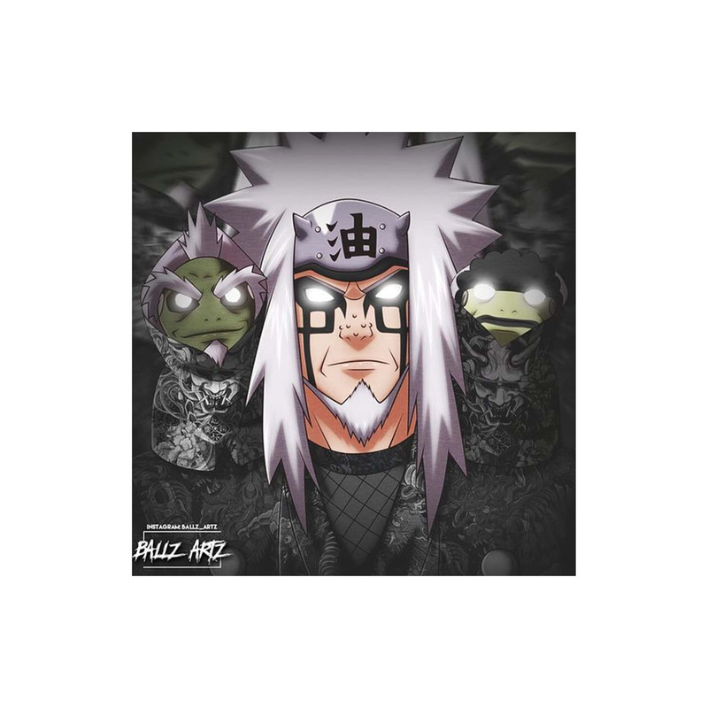 استیکر لپ تاپ و موبایل مدل انیمه طرح ناروتو استاد جیرایا Naruto jiraiya sensei کد 2816