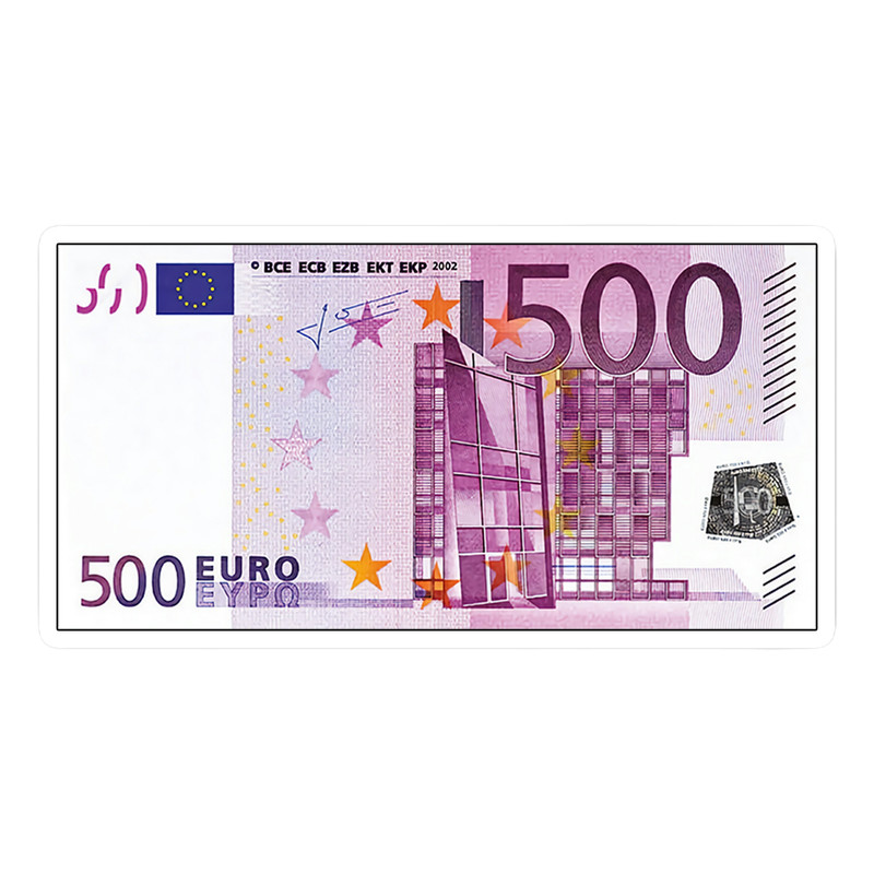 استیکر لپ تاپ طرح 500 یورو