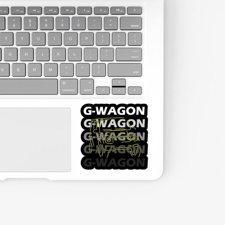 استیکر لپ تاپ بووم طرح نوشته مدل G Wagon کد KT91