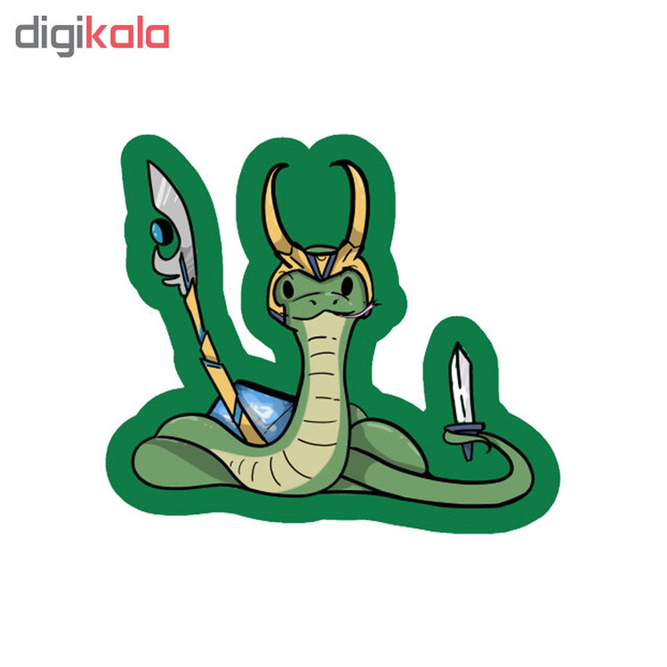 استیکر لپ تاپ طرح Loki Marvel کد STL1007