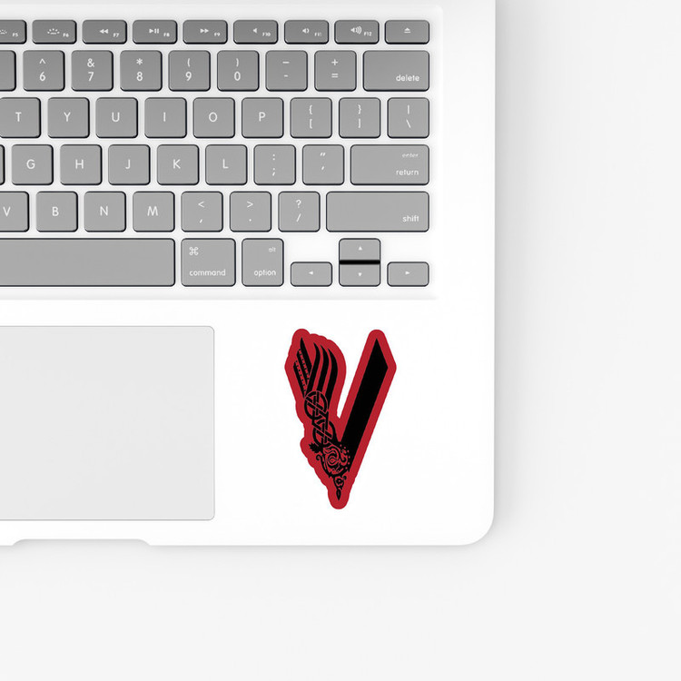 استیکر لپ تاپ و موبایل بووم طرح سریال وایکینگز مدل Red V کد KT42