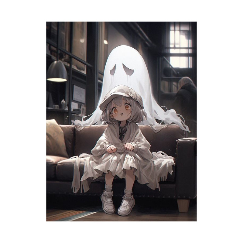 استیکر لپ تاپ و موبایل مدل انیمه طرح دختر انیمه ای بامزه cute anime girl کد 1034