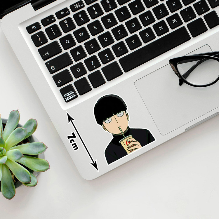 استیکر لپ تاپ پیکسل میکسل مدل انیمه mob psycho 100 کد 2