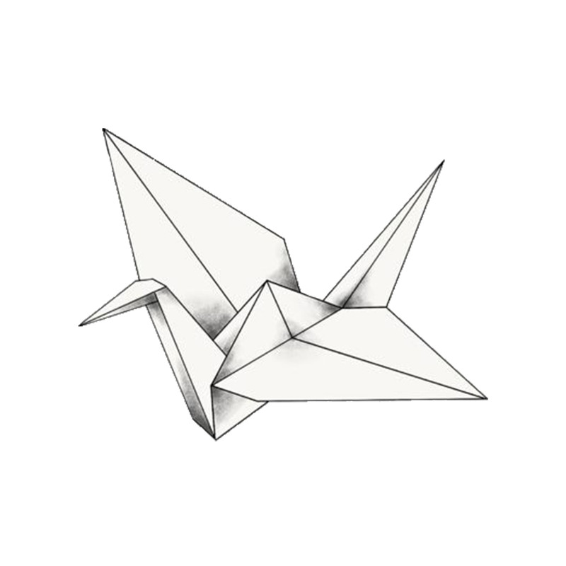 استیکر لپ تاپ طرح اوریگامی کد 1673