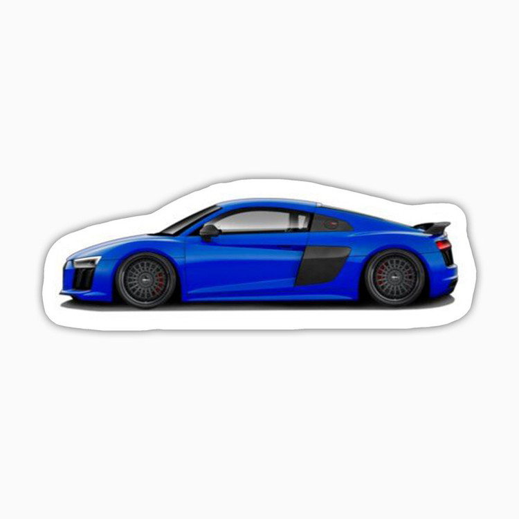 استیکر لپ تاپ و موبایل بووم طرح ماشین مدل Audi R8 کد LA93