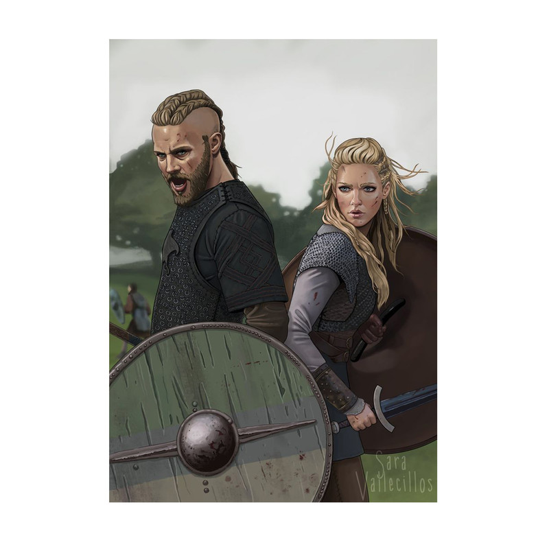 استیکر لپ تاپ و موبایل مدل سریال طرح وایکینگ ها رگنار Vikings Ragnar کد 3575