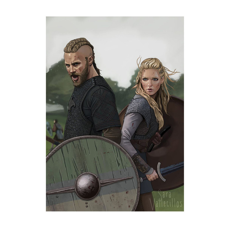 استیکر لپ تاپ و موبایل مدل سریال طرح وایکینگ ها رگنار Vikings Ragnar کد 3575