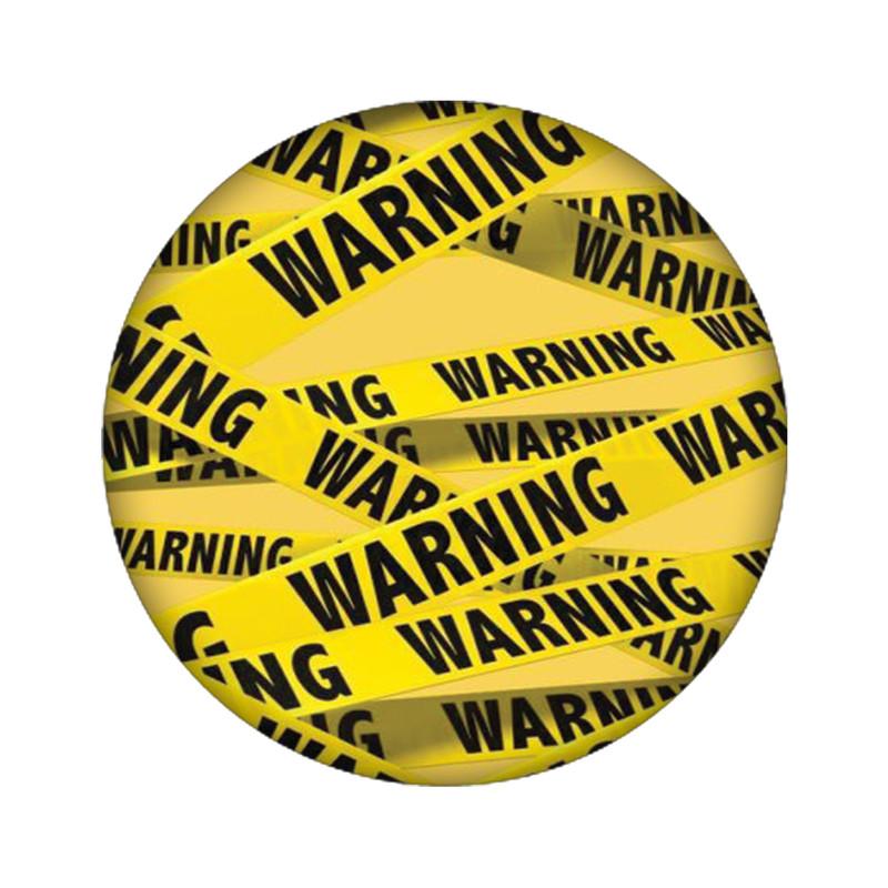 استیکر لپ تاپ طرح WARNING کد 3448