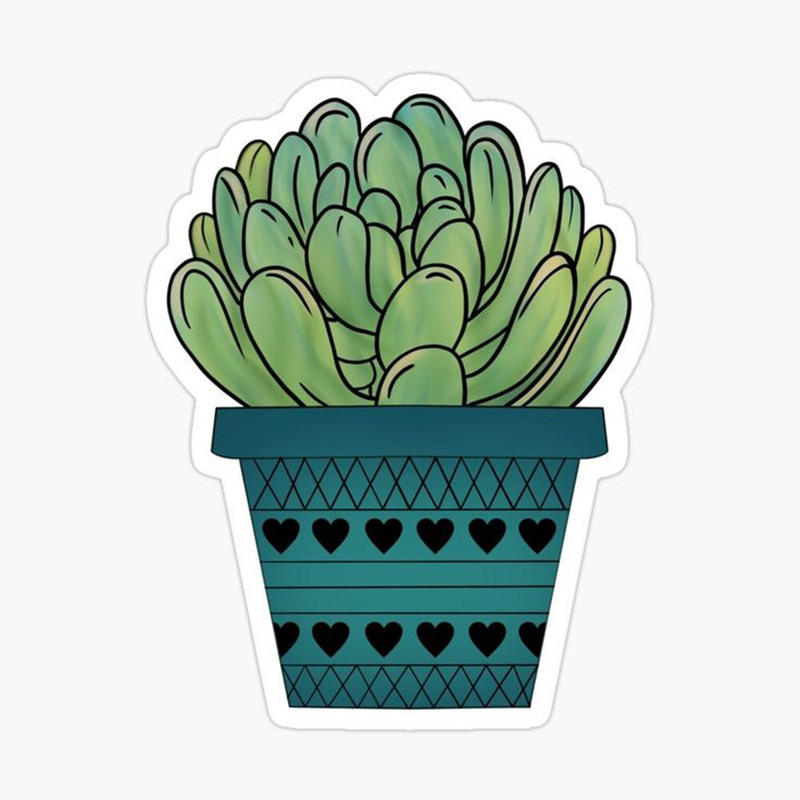 استیکر لپ تاپ طرح کاکتوس کد 2868
