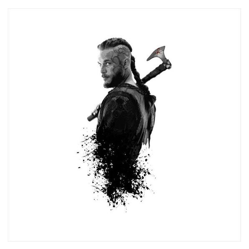 استیکر لپ تاپ و موبایل مدل سریال طرح وایکینگ ها راگنار لودبروک Vikings Ragnar Lothbrok کد 947