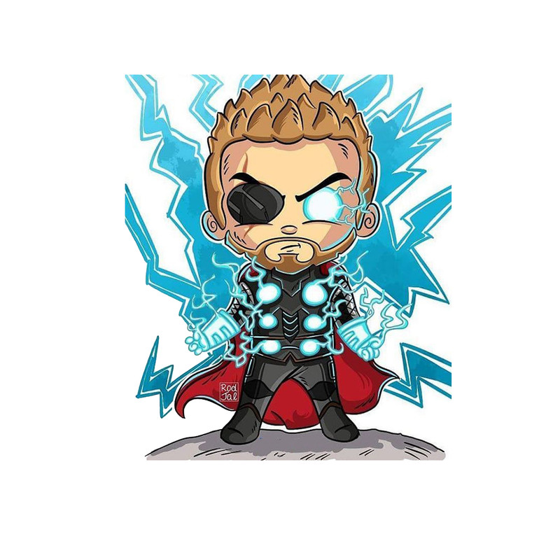 استیکر لپ تاپ و موبایل مدل سریال طرح تور اونجرز Thor Avengers کد 3157