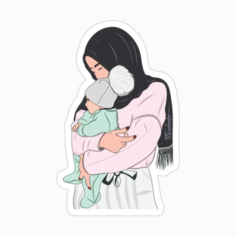 استیکر لپ تاپ طرح دختر 2747