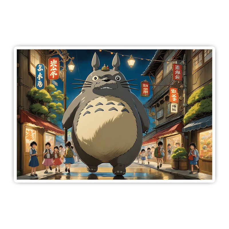 استیکر لپ تاپ و موبایل گوفی طرح انیمه مدل Spirited away 66