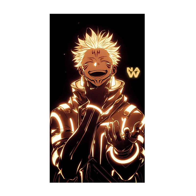 استیکر لپ تاپ و موبایل مدل انیمه طرح جوجوتسو کایسن ریومن سوکونا jujutsu kaisen ryomen sukuna کد 596
