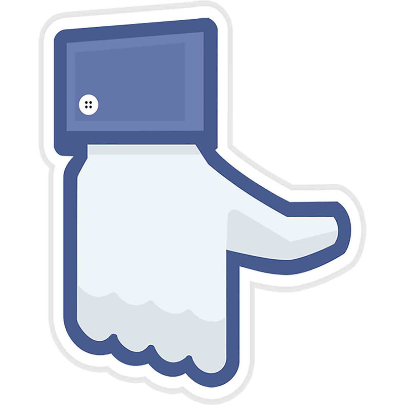 استیکر لپ تاپ طرح Facebook  کد ST619