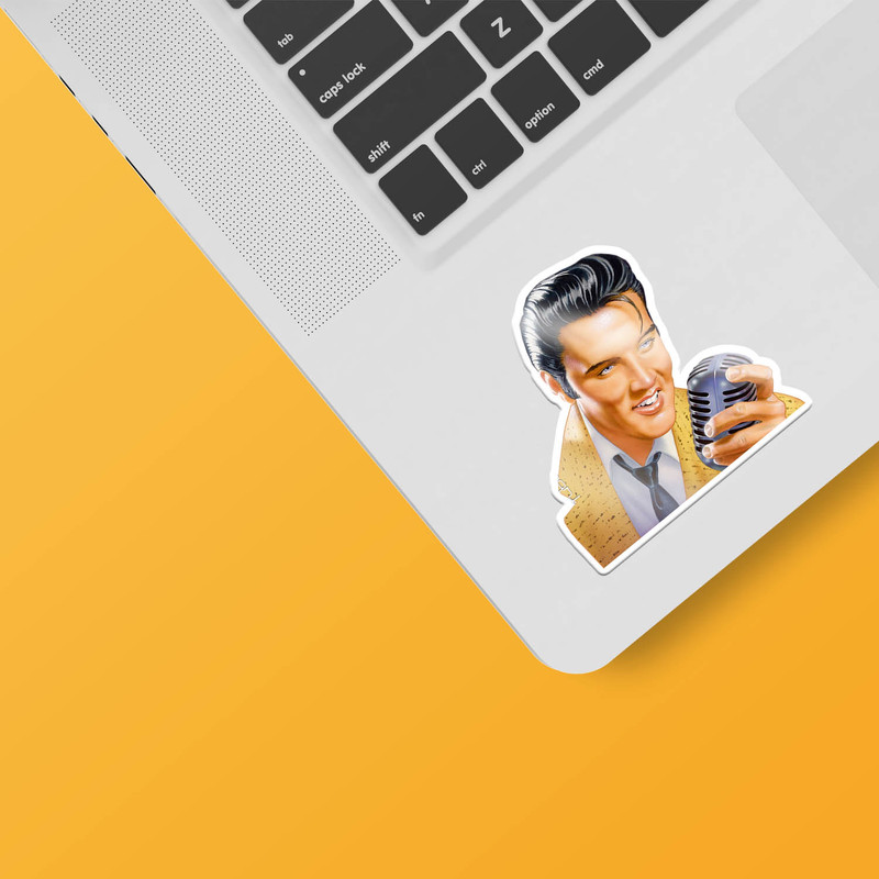استیکر لپ تاپ گیم مون طرح الویس پرسلی کد 11183