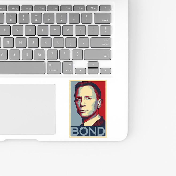 استیکر لپ تاپ و موبایل بووم طرح James Bond مدل RB کد FR2