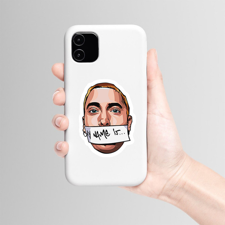 استیکر لپ تاپ و موبایل بووم طرح Eminem کد CP23