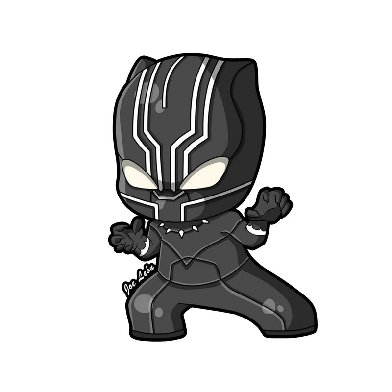 استیکر لپ تاپ و موبایل مدل سریال طرح پلنگ سیاه اونجرز مارول Black Panther Avengers Marvel کد 4743