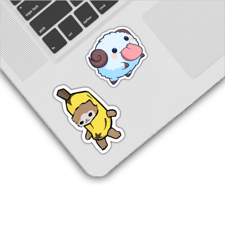 استیکر لپ تاپ و موبایل گوفی طرح بامزه مدل Cute Animals 49 مجموعه 6 عددی