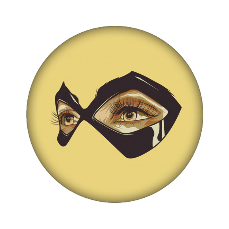 استیکر لپ تاپ طرح چشم کد 3395
