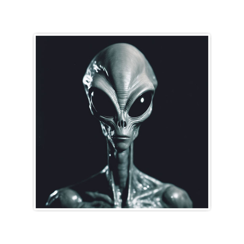 استیکر لپ تاپ و موبایل گوفی طرح آدم فضایی مدل Alien Solo