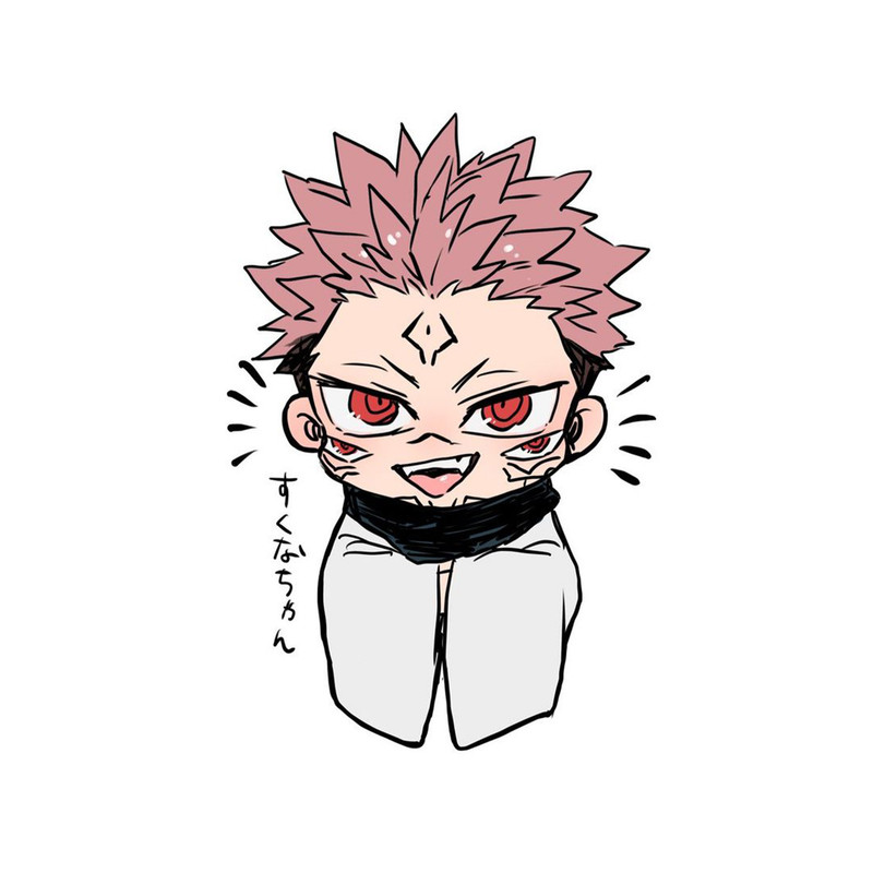 استیکر لپ تاپ و موبایل مدل انیمه طرح جوجوتسو کایسن ریومن سوکونا jujutsu kaisen ryomen sukuna کد 615