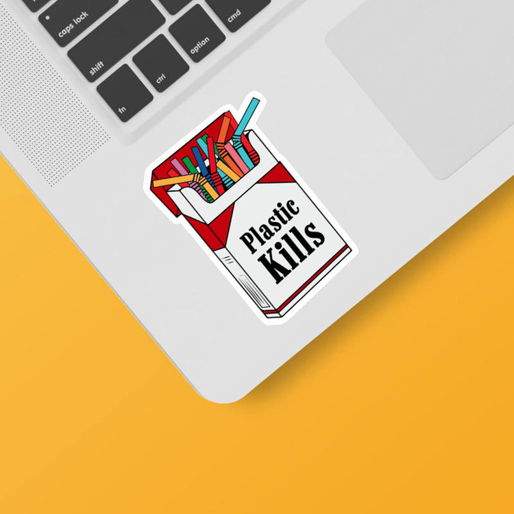 استیکر لپ تاپ و موبایل گوفی طرح دوسدار طبیعت مجموعه 2 عددی