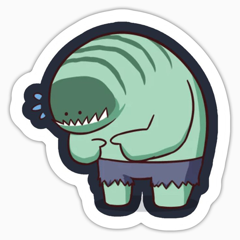 استیکر لپ تاپ و موبایل بووم طرح بازی Dota2 مدل Tidehunter کد LA50