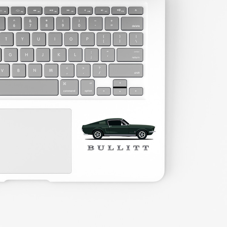 استیکر لپ تاپ بووم طرح ماشین مدل Mustang Bullitt کد JC16