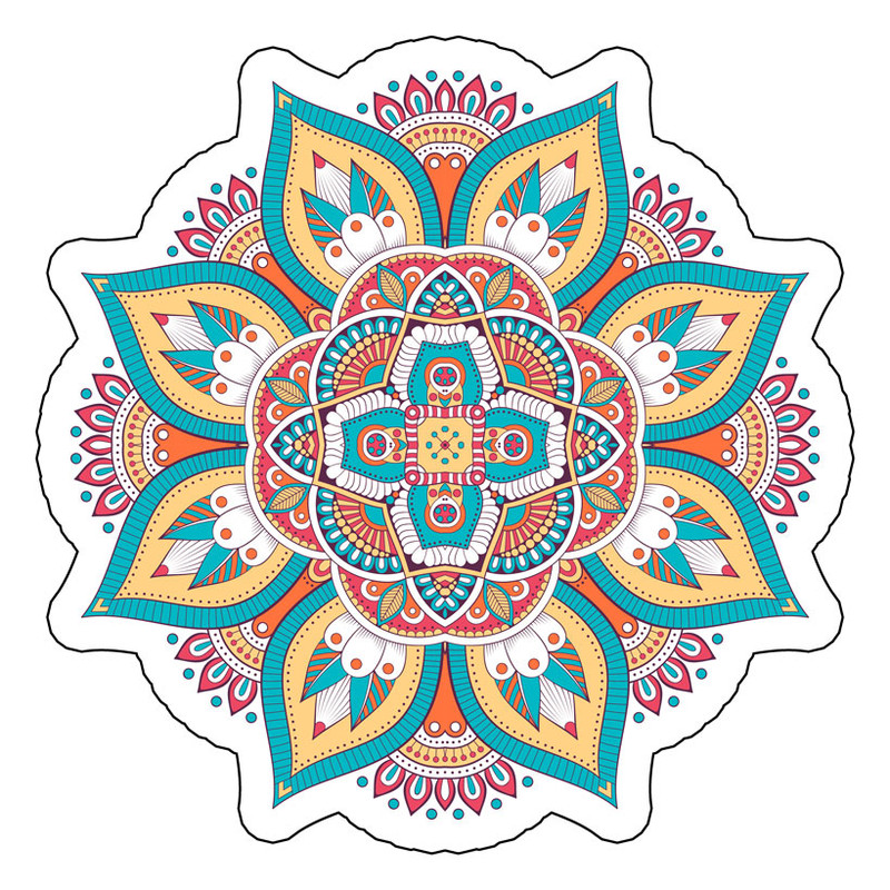 استیکر لپ تاپ طرح ماندالا مدل Pa039