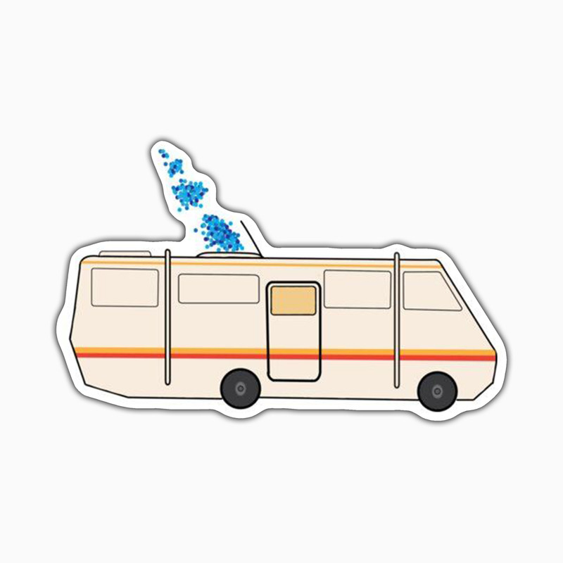 استیکر لپ تاپ و موبایل بووم طرح سریال Breaking Bad مدل RV کد VR54