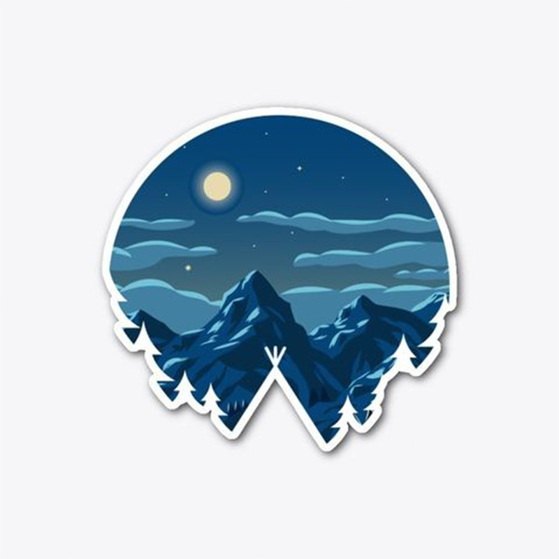 استیکر لپ تاپ طرح آسمان کد 3067