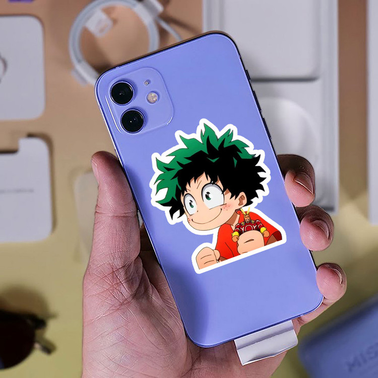 استیکر لپ تاپ پیکسل میکسل مدل انیمه My Hero Acadmia میدوریا گوگولی