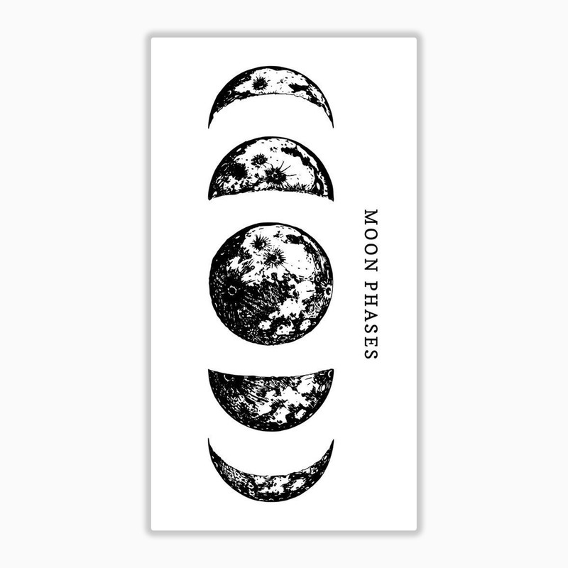 استیکر لپ تاپ بووم طرح ماه کد 1016 مدل moon phases