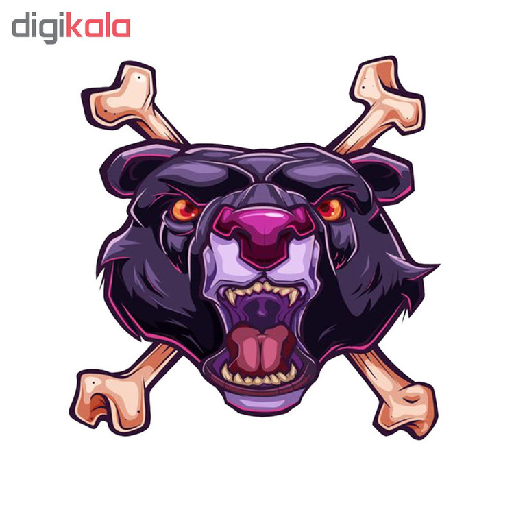 استیکر لپ تاپ طرح ببر کد 395