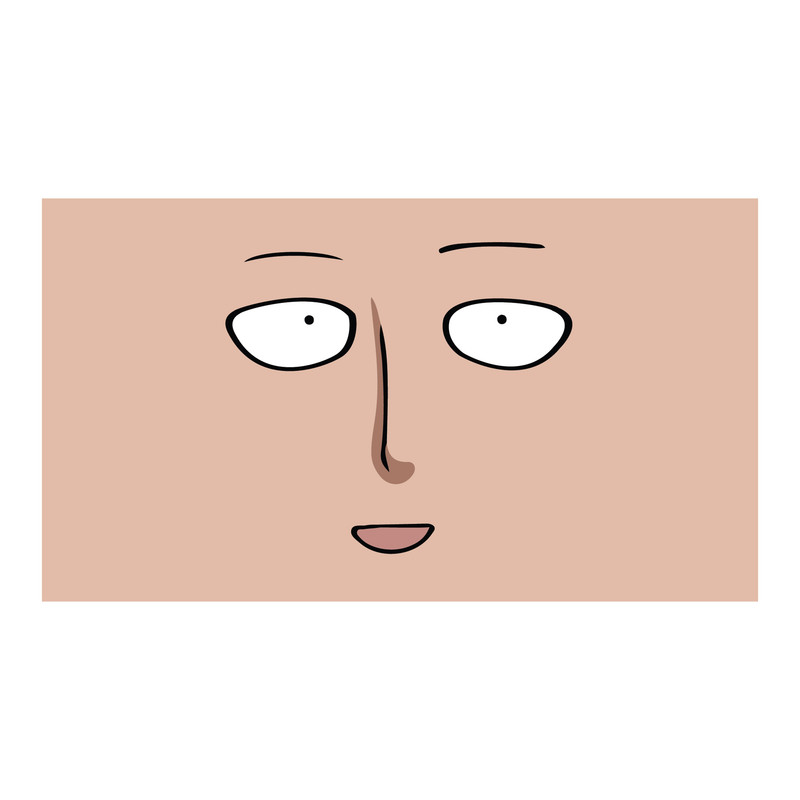استیکر لپ تاپ و موبایل مدل انیمه طرح مرد تک مشتی سایتاما One Punch Man کد 1348