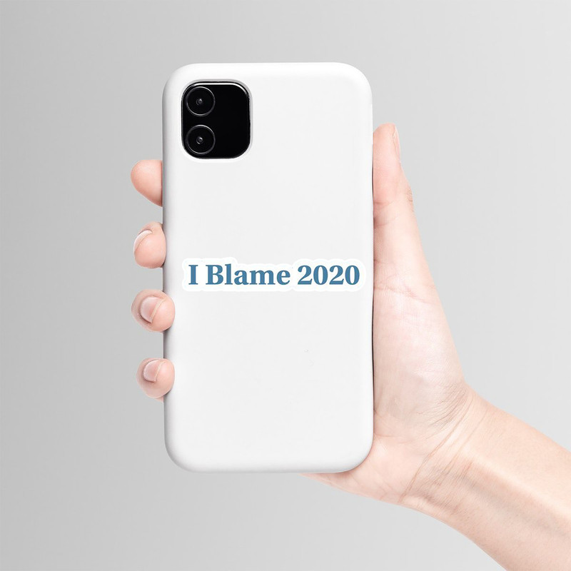 استیکر لپ تاپ و موبایل بووم طرح نوشته مدل 2020 کد BM11