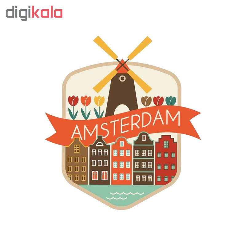 استیکر لپ تاپ طرح Amsterdam کد STL1140